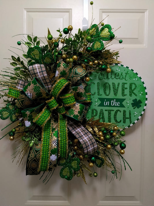 Cutest Clover in the Patch Grapevine Wreath