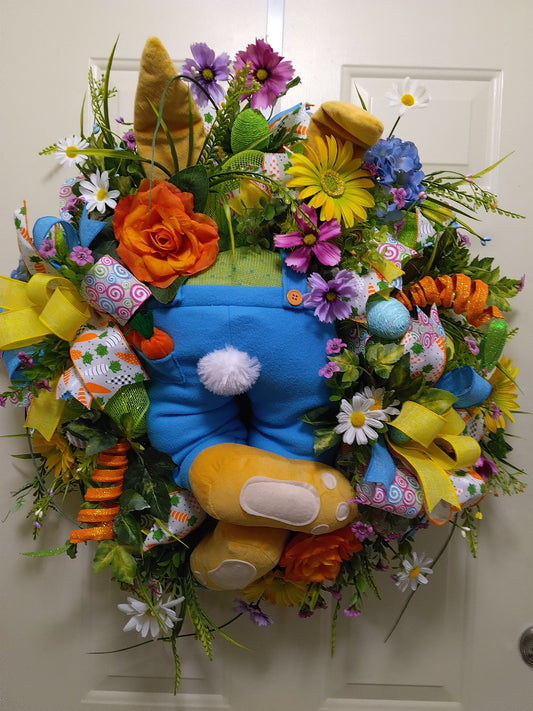 Easter/Spring Bunny Butt Wreath