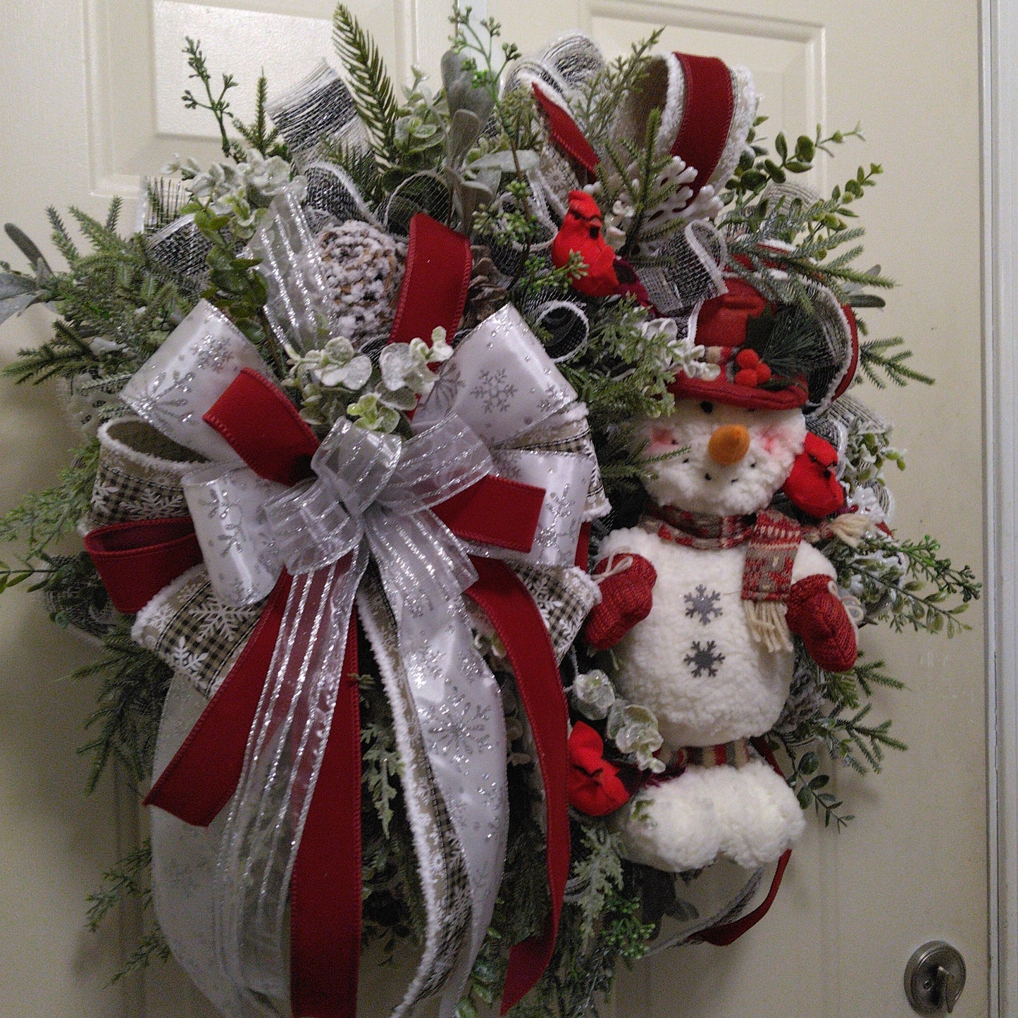 Winter Snowman Wreath