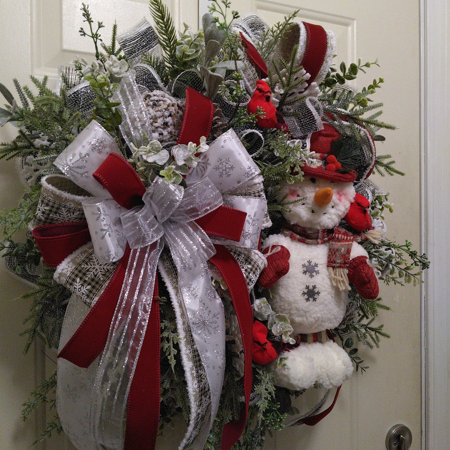 Winter Snowman Wreath