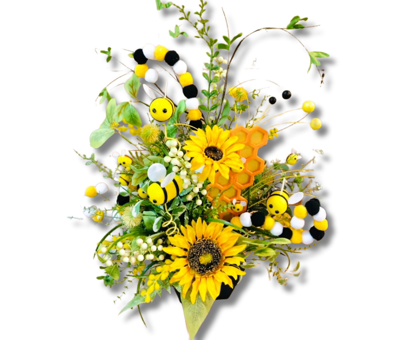 Bee Bliss Sunflower Medley Floral Arrangement