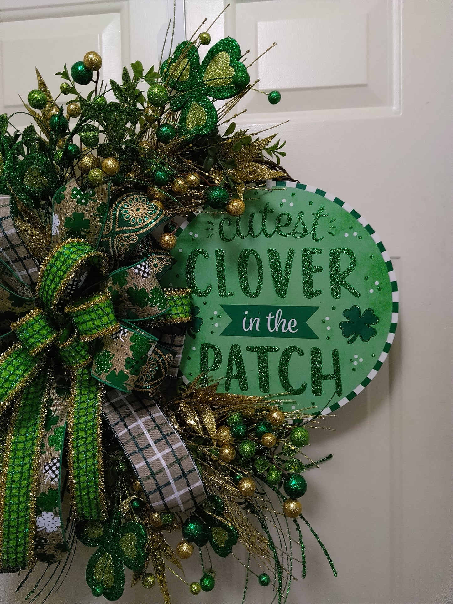 Cutest Clover in the Patch Grapevine Wreath