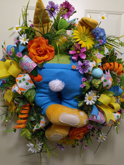 Easter/Spring Bunny Butt Wreath