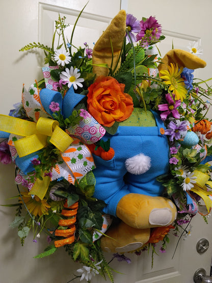 Easter/Spring Bunny Butt Wreath