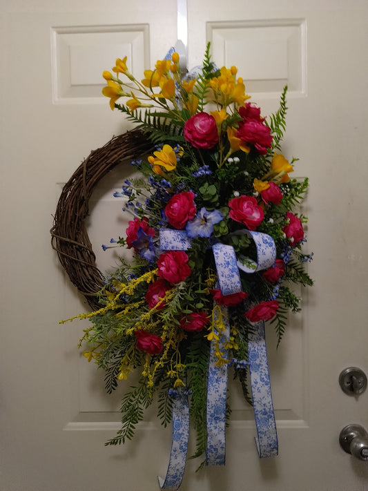 Spring Ranunculus Wreath