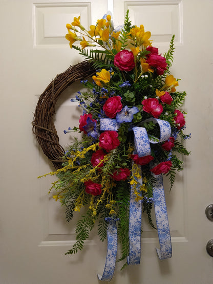 Spring Ranunculus Wreath