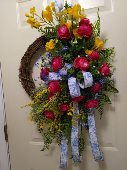 Spring Ranunculus Wreath