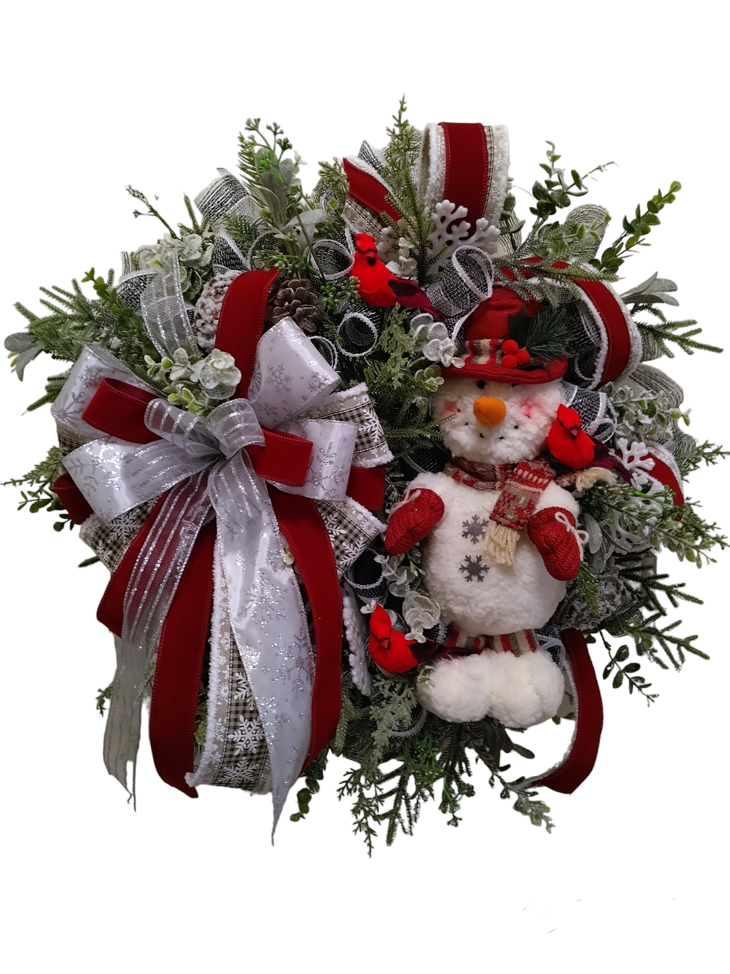 Winter Snowman Wreath